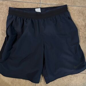 Blue Nike Pro Shorts